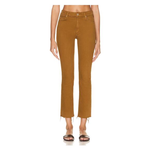 Mother The Mid Rise Dazzler Ankle Fray Jean in Play Date Brown Sz.29 - Picture 2 of 16